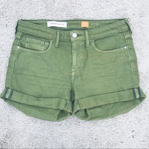 ANTHROPOLOGIE Pilcro olive green shorts